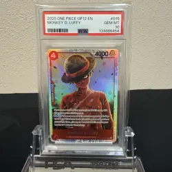 One Piece Op12 Monkey D Luffy English Graded PSA 10 - Image 3