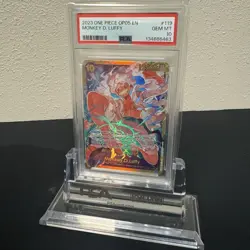 One Piece Monkey D Luffy PSA 10 OP05-119 SEC Awakening Of The New Era - Image 1