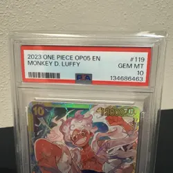 One Piece Monkey D Luffy PSA 10 OP05-119 SEC Awakening Of The New Era - Image 4