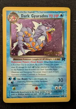 Prerelease Dark Gyarados 8/82 Team Rocket Holo Rare Vintage Pokemon Card - NM - Image 1