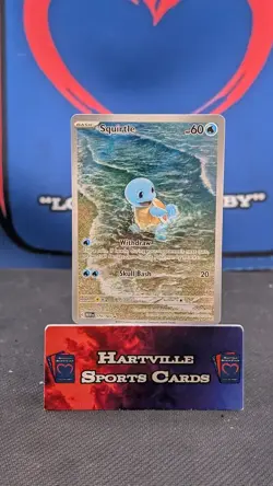 Pokemon TCG Squirtle 170/165 Scarlet & Violet 151 Illustration Rare Holo Card - Image 1