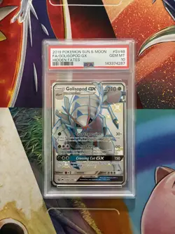 Pokemon Card 2019 Golisopod GX SV48/SV94 Full Art Hidden Fates GEM MINT PSA 10 - Image 1