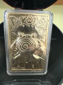 Pokemon Poliwhirl 24K Gold Plated Trading Card 1999 Burger King Limited Edition - Image 2