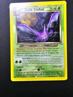 Dark Crobat Neo Destiny Holo Card 2/105 Unlimited Edition - Image 3
