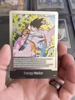Bandai Dragon Ball Super Card Game Son Goku Energy Marker E-80 Single Card - Image 1