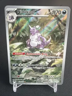 Pokemon TCG Nidoking Scarlet & Violet 151 Illustration Rare Card 174/165 - Image 1
