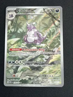 Pokemon TCG Nidoking Scarlet & Violet 151 Illustration Rare Card 174/165 - Image 2
