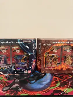 Bandai Namco One Piece Card Game Illustration Box 1xvol 6 & 5xvol5 Sealed Bundle - Image 1
