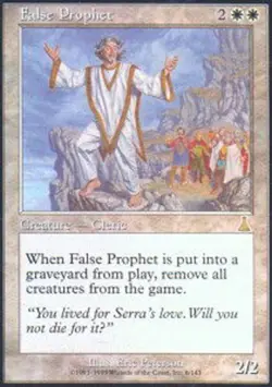 MTG magic cards 1x False Prophet Urza's Destiny Light Play, English - Image 1