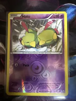 Pokemon Natu BW Legendary Treasures Reverse Holo Card 55/113 NM Condition - Image 1