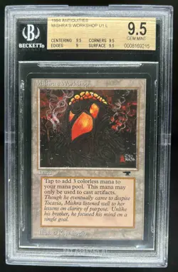 1994 Magic MTG Antiquities Mishra's Workshop Land #NNO BGS 9.5 - Image 1