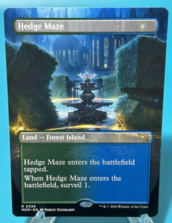 MTG BORDERLESS HEDGE MAZE Murders at Karlov Manor *NM/M* - Free Ship!! - Image 1