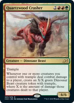 x1 Quartzwood Crasher - Foil R MTG Ikoria: Lair of Behemoths M/NM, English - Image 1