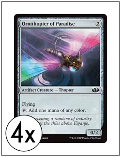 4x Ornithopter of Paradise, Foundations Jumpstart, Magic the Gathering, MTG NM - Image 1