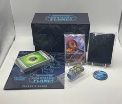 Phantasmal Flames ETB Elite Trainer Box Pokemon -Incudes Promo. (No Packs) - Image 1