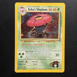 Pokemon Vintage Holo Erika's Vileplume 005/132 Gym Heroes Wotc 2000 - Image 1