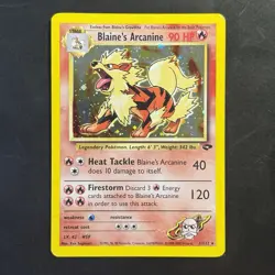 Pokemon Vintage Holo Blaine's Arcanine 1/132 Gym Challenge Wotc 2000 - Image 1