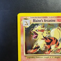 Pokemon Vintage Holo Blaine's Arcanine 1/132 Gym Challenge Wotc 2000 - Image 2