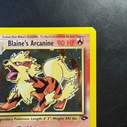 Pokemon Vintage Holo Blaine's Arcanine 1/132 Gym Challenge Wotc 2000 - Image 3