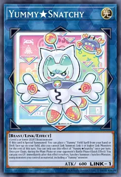 Yummy☆Snatchy Yu-Gi-Oh! JUSH-EN022 1st Collector's Rare - Image 1