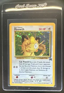 1999 Pokemon Wizards Black Star Promos Meowth #10 - Image 1
