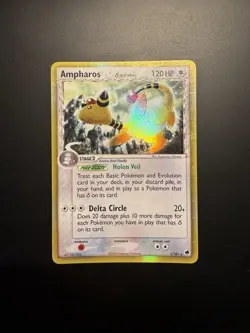 Ampharos (Delta Species) 1/101 Pokemon Dragon Frontiers Holo Rare Foil - Image 1