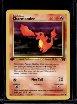2000 Pokemon Team Rocket First Edition Charmander #50/82 - Image 1