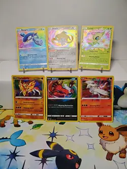 Pokemon TCG Amazing Rare Lot Of 6 Cards Kyogre Jirachi Celebi Reshiram - Image 1