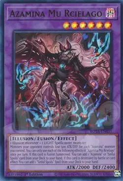 Yugioh - Azamina Mu Rcielago - ROTA - 1st Edition Ultra Rare NM - Free Holo Card - Image 1