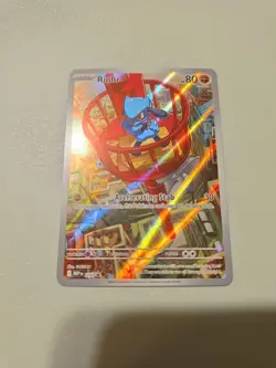 Pokemon Center Riolu 010 Black Star Promo Mega Evolution TCG NM Condition - Image 1