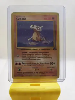 Cubone 50/64 Jungle Regular 1999 Unlimited Pokemon Base Set Damaged - Image 1
