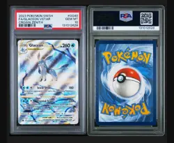 2023 POKEMON SWORD & SHIELD CROWN ZENITH #GG40 FULL ART/GLACEON VSTAR PSA 10 - Image 1