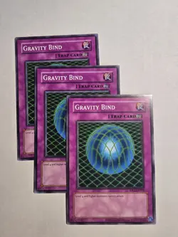 3x Gravity Bind RP02-EN018 Retro Pack 2 Unlimited 2020 Reprint Yu-Gi-Oh x3 - Image 1