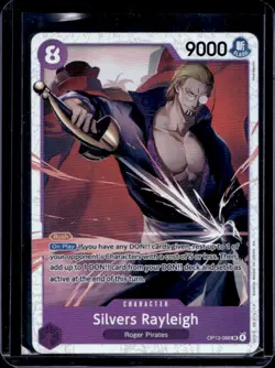 2025 One Piece Carrying On His Will Silvers Rayleigh Super Rare #OP13-066 - Image 1