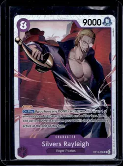 2025 One Piece Carrying On His Will Silvers Rayleigh Super Rare #OP13-066 - Image 1