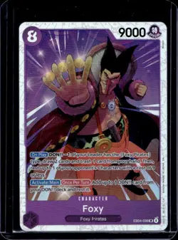 One Piece The Azure Sea's Seven Foxy Alternate Art Booster #EB04-036 - Image 1