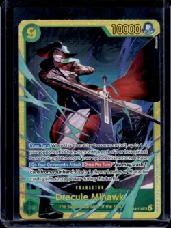 2026 One Piece Azure Sea's Seven Dracule Mihawk Secret Rare #OP14-119 - Image 1