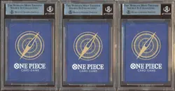 LOT OF (3) One Piece TCG EXCLUSIVE Asia Mini Tin Vol 2 Nami Promo Foil BGS 9 - Image 2