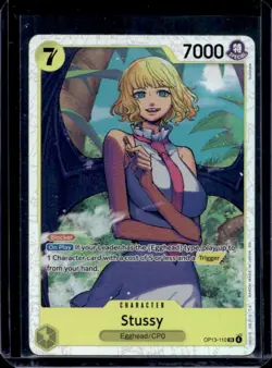 2025 One Piece Carrying On His Will Stussy Super Rare #OP13-110 - Image 1