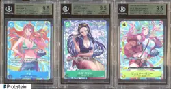 Lot of (5) 2025 One Piece Mini Tin Vol 2 Promos Nami Nico Robin Bonney BGS 9.5 - Image 2