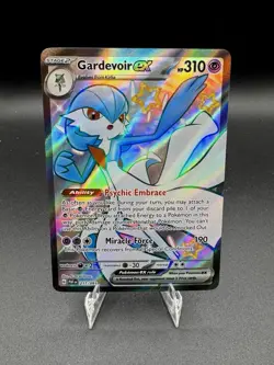 Gardevoir ex 217/091 Pokemon Paldean Fates Shiny Full Art Ultra Rare Card NM - Image 1