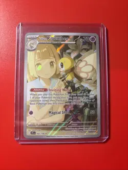 Pokemon TCG Lillie's Ribombee Card Journey Together Illustration, 164/159 NM - Image 1