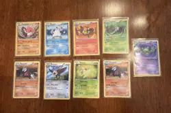 Pokemon TCG Black & White Holo Cards Lot Of 9 MP/LP - Image 1