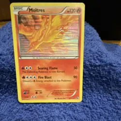 Pokemon Moltres Legendary Treasures Holo Rare Basic 120 HP Card 22/113 - Image 1