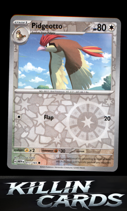 Reverse Holofoil Pidgeotto 017/165 Pokemon Common SV: Scarlet & Violet 151 Card - Image 1