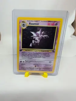 Pokemon TCG Haunter 1st Edition Holo Card Fossil, 6/62, Holographic Rare - Image 1