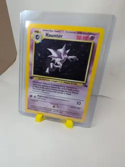 Pokemon TCG Haunter 1st Edition Holo Card Fossil, 6/62, Holographic Rare - Image 3