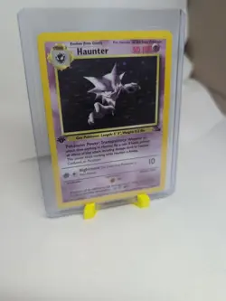Pokemon TCG Haunter 1st Edition Holo Card Fossil, 6/62, Holographic Rare - Image 4