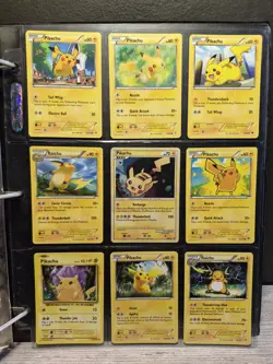 Pikachu & Raichu 9-Card Lot w/ 2010 HGSS03 Black Star Promo Pokemon TCG WOTC 2 - Image 1