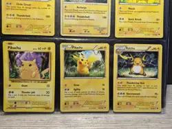 Pikachu & Raichu 9-Card Lot w/ 2010 HGSS03 Black Star Promo Pokemon TCG WOTC 2 - Image 4